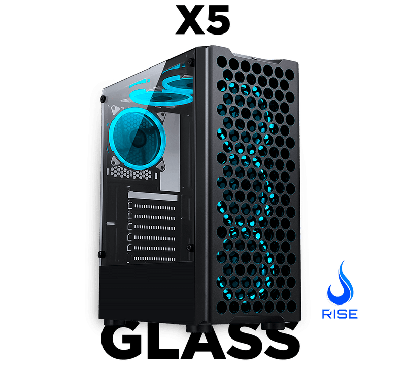 Gabinete Gamer Rise Mode X5 Glassㅤㅤㅤ⭐⭐⭐⭐⭐
